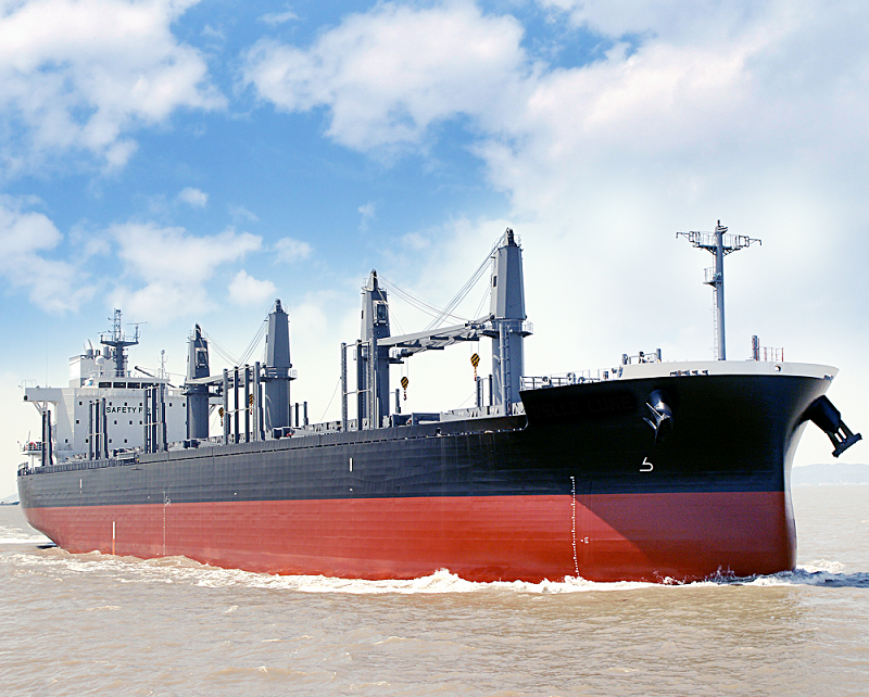 The first TESS42 42,000MT bulk carrier built and delivered by TSUNEISHI SHIPBUILDING