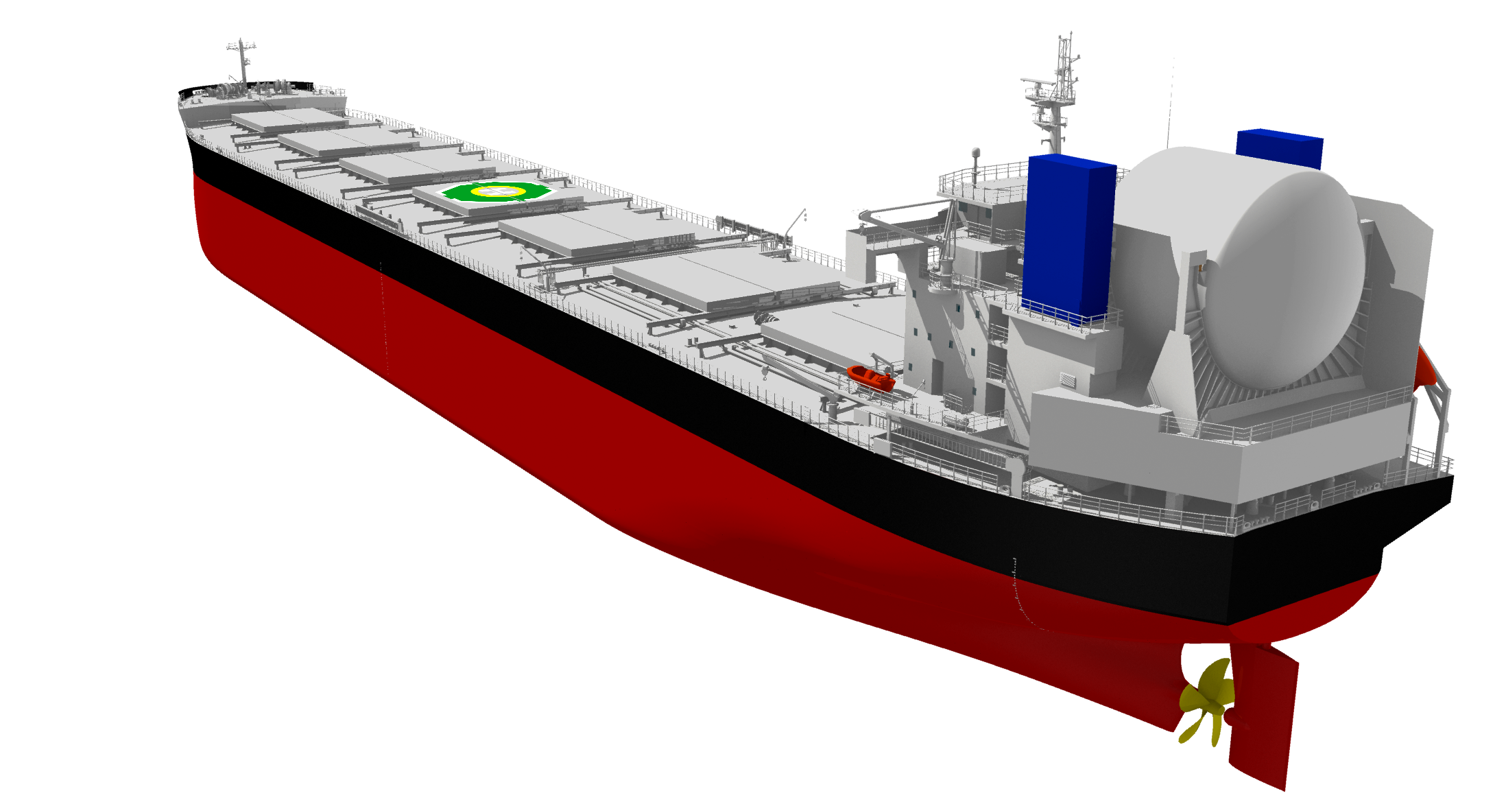 LNG燃料ばら積み貨物船「KAMSARMAX GF」イメージ